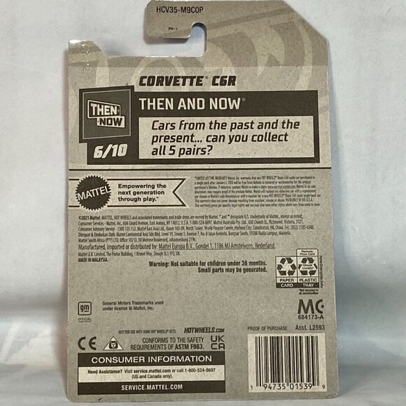 Hot Wheels Corvette C6R 233/250 Then And Now 6/10 Die-cast 1/64 Model NIP 2022 - Picture 12 of 13